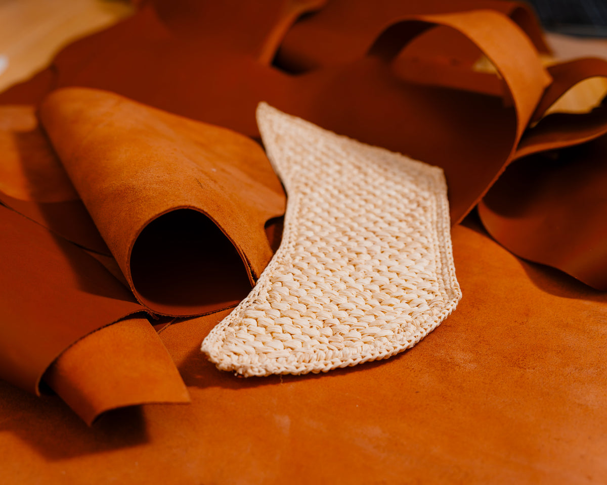 RAPHIA et CUIR : signature CALUDY